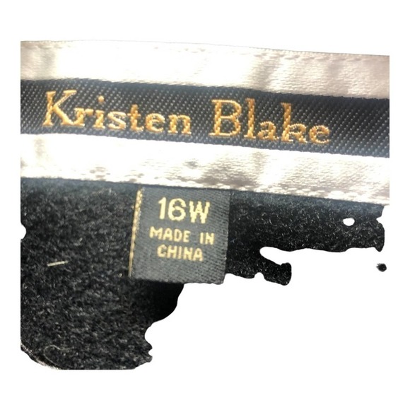 Kristen Blake Womens Coat Vintage Wool Cashmere Blend black Mid Length S… - Picture 4 of 11